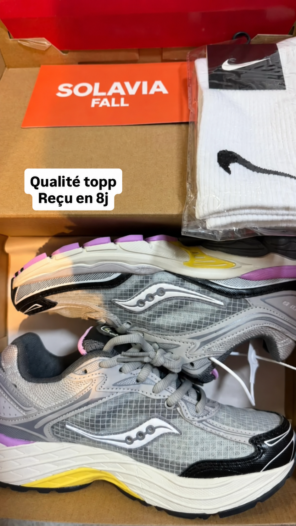 Sneakers et déballage