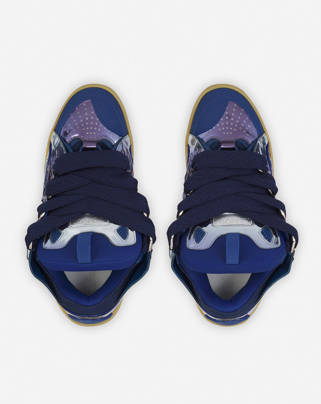 LANVIN METALLIC CORNFLOWER