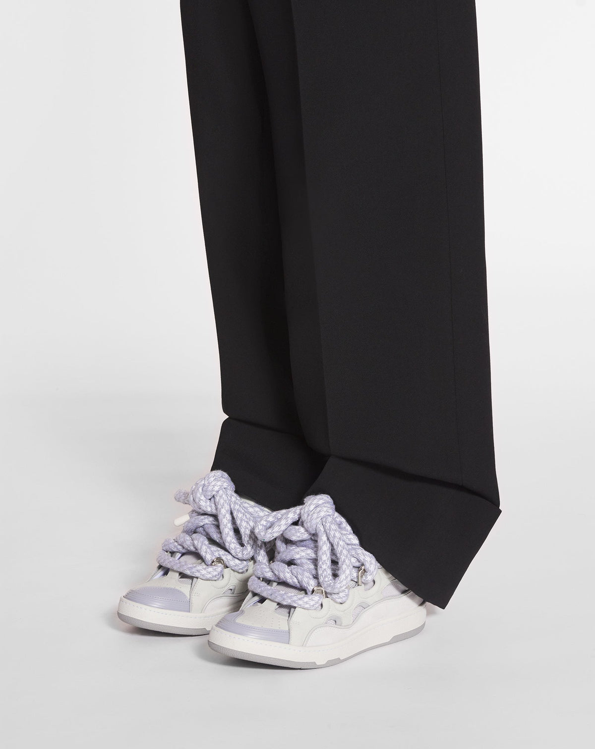 LANVIN WITH SNAKE LACES BLANC