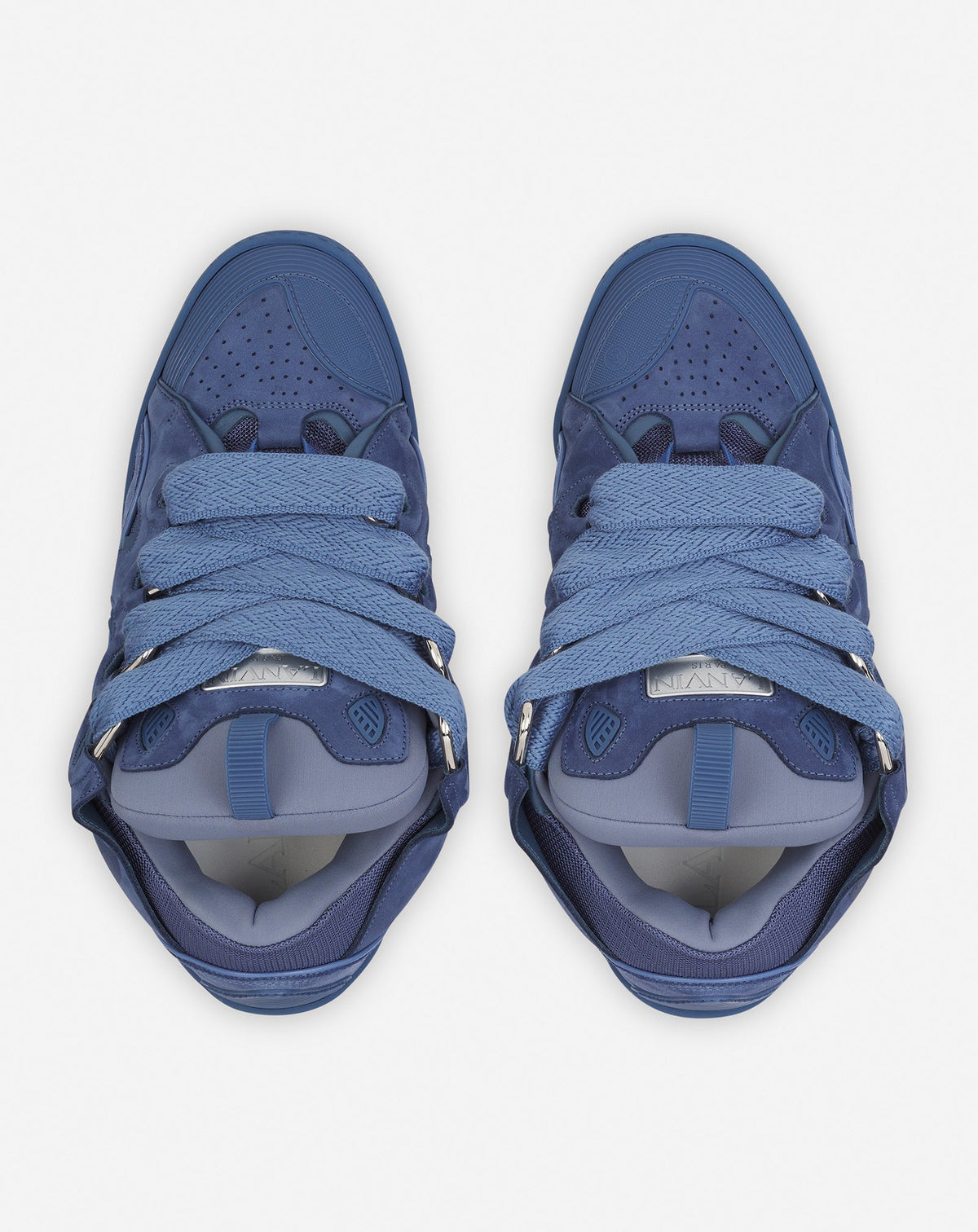 LANVIN LEATHER CURB BLEU MARINE