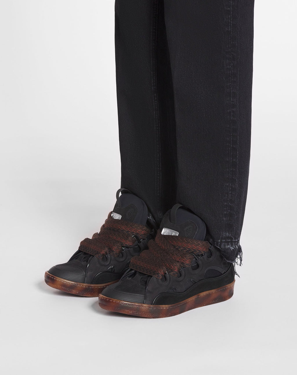 LANVIN BLACK AND BROWN